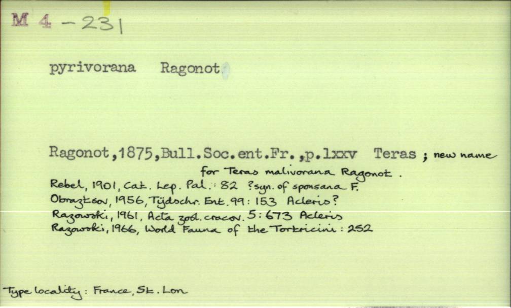 front of card